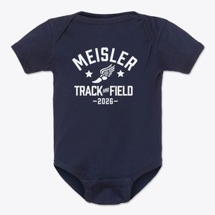 Meisler Middle School Track and Field Baby Onesie