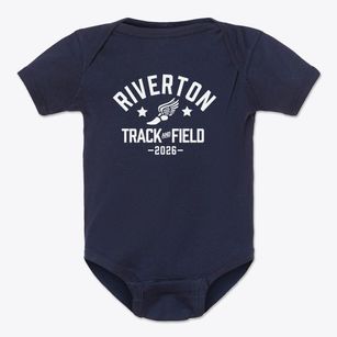 Riverton Elementary School Track and Field Baby Onesie