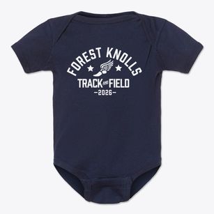 Forest Knolls Elementary School Track and Field Baby Onesie