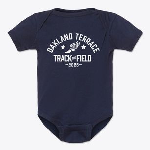 Oakland Terrace Elementary School Track and Field Baby Onesie