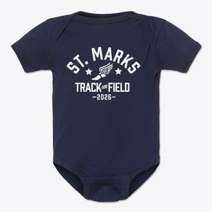 Saint Marks School Track and Field Baby Onesie