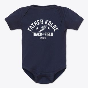 Father Kolbe School Track and Field Baby Onesie