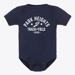 Park Heights Elementary School Track and Field Baby Onesie
