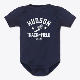 Hudson High School Track and Field Baby Onesie