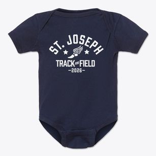 St Joseph Parish Track and Field Baby Onesie