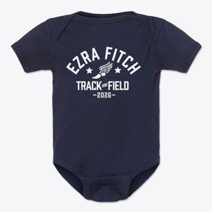 Ezra Fitch Elementary School Track and Field Baby Onesie