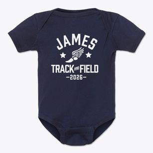 James Fitzgerald Elementary School Track and Field Baby Onesie