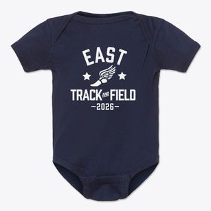 East Boston Central Catholic School Track and Field Baby Onesie