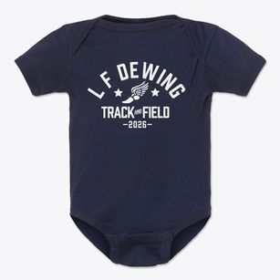 L F Dewing Elementary School Track and Field Baby Onesie
