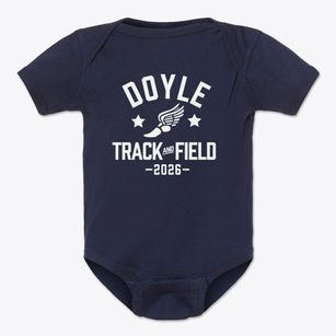 Doyle Elementary School Track and Field Baby Onesie