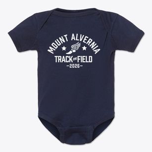 Mount Alvernia High School Track and Field Baby Onesie