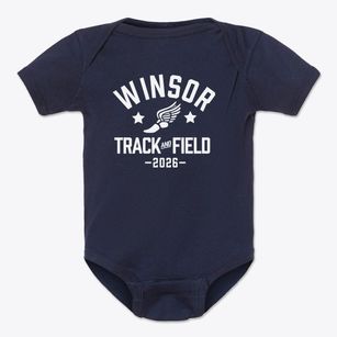Winsor School Track and Field Baby Onesie