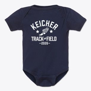 Keicher Elementary School Track and Field Baby Onesie