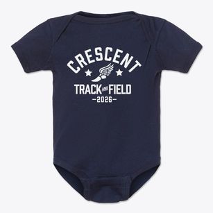 Crescent Academy International Track and Field Baby Onesie