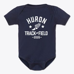 Huron Academy Track and Field Baby Onesie