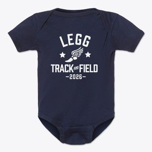 Legg Middle School Track and Field Baby Onesie