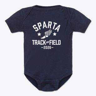 Sparta High School Track and Field Baby Onesie