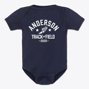 Anderson Elementary School Track and Field Baby Onesie