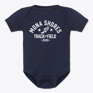 Mona Shores Middle School Track and Field Baby Onesie