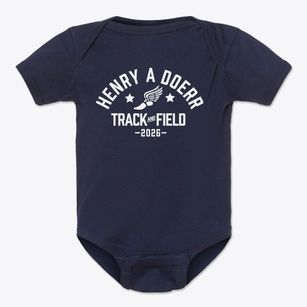 Henry A Doerr Child Development Center Track and Field Baby Onesie