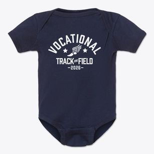 Vocational High School Track and Field Baby Onesie