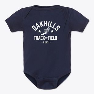 Oakhills Elementary School Track and Field Baby Onesie