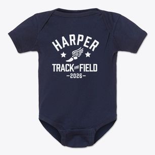 Harper Mccaughan Elementary School Track and Field Baby Onesie