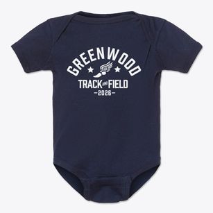 Greenwood Laboratory School Track and Field Baby Onesie