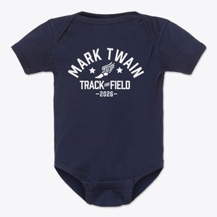 Mark Twain Elementary School Track and Field Baby Onesie