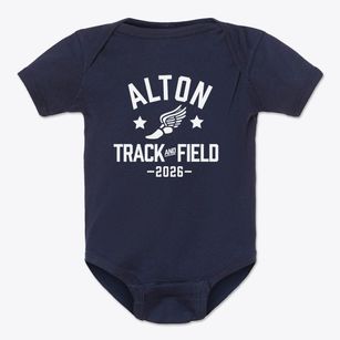 Alton High School Track and Field Baby Onesie