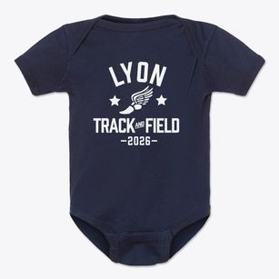 Lyon Academy Of Basic Instruction Track and Field Baby Onesie