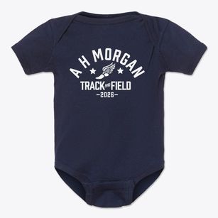 A H Morgan Elementary School Track and Field Baby Onesie