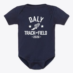 Daly Elementary School Track and Field Baby Onesie