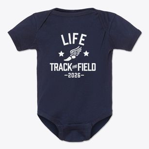 Life Christian Academy Track and Field Baby Onesie