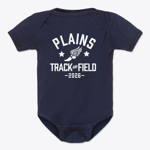 Plains Elementary School Track and Field Baby Onesie
