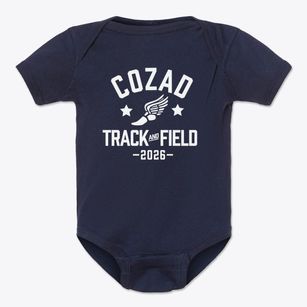 Cozad Senior High School Track and Field Baby Onesie