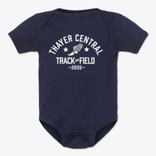 Thayer Central Intermediate School Track and Field Baby Onesie
