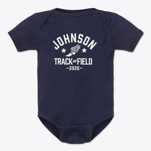 Johnson County Dist 42 School Track and Field Baby Onesie