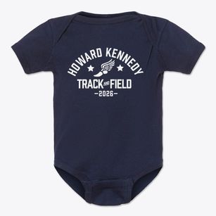 Howard Kennedy Primary Center Track and Field Baby Onesie