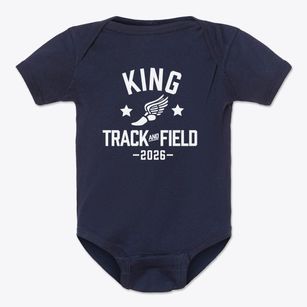 King Science And Technolgy Center Track and Field Baby Onesie