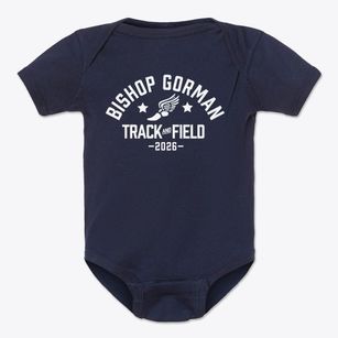 Bishop Gorman High School Track and Field Baby Onesie