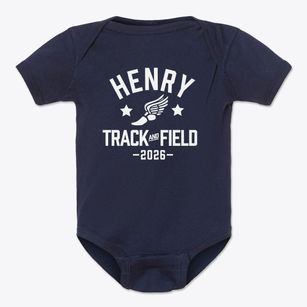 Henry Wilson School & Community Center Track and Field Baby Onesie