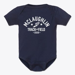 Mclaughlin Middle School Track and Field Baby Onesie