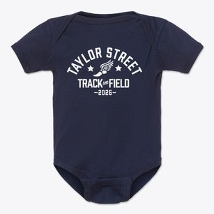 Taylor Street Elementary School Track and Field Baby Onesie