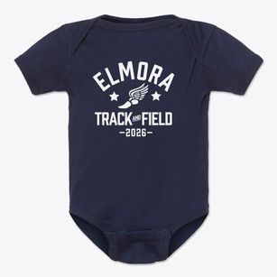 Elmora Elementary School 12 Track and Field Baby Onesie