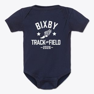 Bixby School Track and Field Baby Onesie