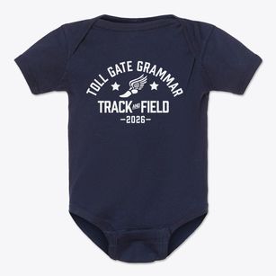 Toll Gate Grammar School Track and Field Baby Onesie