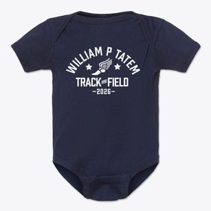 William P Tatem Elementary School Track and Field Baby Onesie
