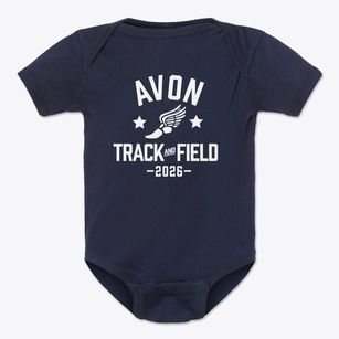 Avon Elementary School Track and Field Baby Onesie