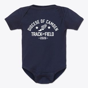 Diocese Of Camden Track and Field Baby Onesie